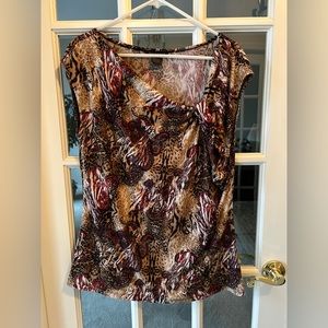 Sleeveless Summer paisley printed top